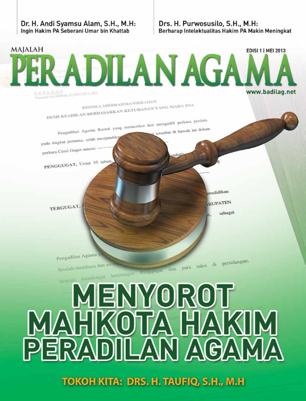 Majalah Peradilan Agama Edis 1 001